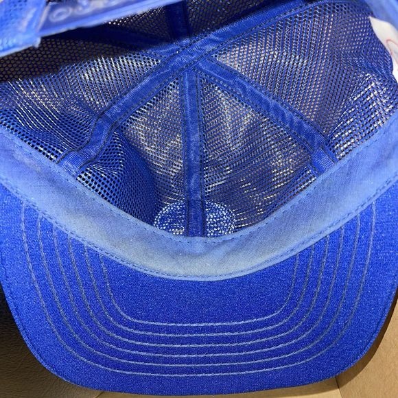 Vintage 80s General Electric GE Mesh Trucker Snapback Hat Patch Made In USA Cap - Picture 11 of 14